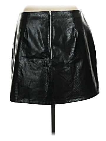 a.n.a. A New Approach Faux Leather Skirt (view 2)