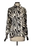 Ronny Kobo 100% Polyester Animal Print Ivory Long Sleeve Blouse Size S - photo 1