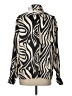 Ronny Kobo 100% Polyester Animal Print Ivory Long Sleeve Blouse Size S - photo 2