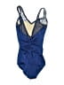 Body Wrappers 100% Polyester Metallic Blue One Piece Swimsuit Size S (kids) - photo 2