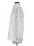 Unbranded Solid Silver Long Sleeve Button-Down Shirt Size S - photo 5