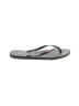 Havaianas Gray Black Flip Flops Size 7 - 8 - photo 1