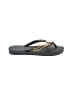 Giuseppe Zanotti Gray Black Flip Flops Size EU 40 - photo 1