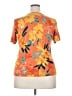 Daniel Rainn Floral Orange Short Sleeve Blouse Size XXL - photo 2