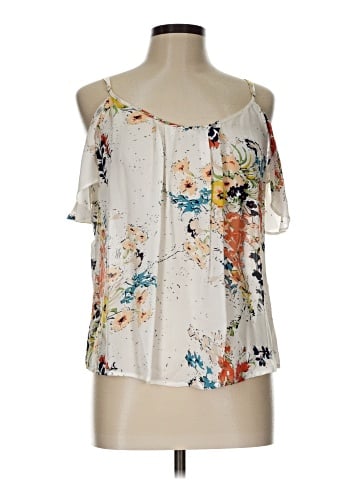 Joie Short Sleeve Silk Top (view 1)