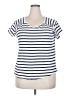 Ellos 100% Cotton White Short Sleeve Top Size 18 - photo 1