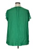 Cynthia Rowley 100% Polyester Green Short Sleeve Blouse Size 1X - photo 2
