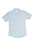 Assorted Brands Solid Blue Short Sleeve Button-Down Shirt Size 8 - photo 1
