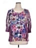 Susan Lawrence 100% Polyester Purple 3/4 Sleeve Blouse Size 1X - photo 1