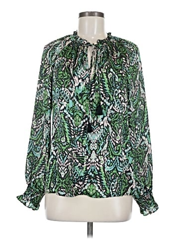 Pinch Long Sleeve Blouse (view 1)