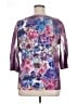 Susan Lawrence 100% Polyester Purple 3/4 Sleeve Blouse Size 1X - photo 2