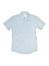 Assorted Brands Solid Blue Short Sleeve Button-Down Shirt Size 8 - photo 1