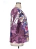 Susan Lawrence 100% Polyester Purple 3/4 Sleeve Blouse Size 1X - photo 4