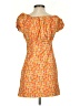 Caroline Constas Paisley Orange Casual Dress Size S - photo 2
