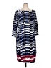 Grayson Graphic Blue Casual Dress Size XL (5) - photo 1