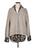 Brochu Walker Animal Print Gray Wool Pullover Sweater Size M - photo 1