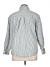 Gap Body Stripes Silver 3/4 Sleeve Button-Down Shirt Size XL - photo 2