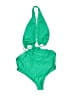 Jade Solid Green Swimsuit Top Size L - photo 2