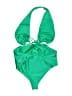 Jade Solid Green Swimsuit Top Size L - photo 1