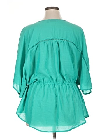a.n.a. A New Approach 3/4 Sleeve Blouse (view 2)
