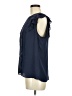 Elle 100% Polyester Blue Sleeveless Blouse Size M - photo 5