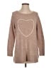 LC Lauren Conrad Hearts Brown Pullover Sweater Size S - photo 1