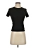 Shein 100% Polyester Black Short Sleeve Turtleneck Size XS - photo 1