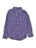 Crewcuts 100% Recycled Cotton Checkered-gingham Purple Long Sleeve Button-Down Shirt Size 6 - 7 - photo 1