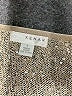 Kenar 100% Polyester Metallic Gold Pullover Sweater Size L - photo 7