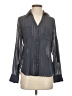 Express 100% Polyester Stripes Gray Long Sleeve Blouse Size XS - photo 1
