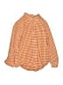 Crewcuts 100% Cotton Checkered-gingham Orange Long Sleeve Button-Down Shirt Size 6 - 7 - photo 1