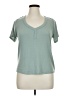 Live 2 Lounge Teal Short Sleeve Top Size XL - photo 1