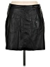 Guess 100% Polyester Black Faux Leather Skirt Size M - photo 2
