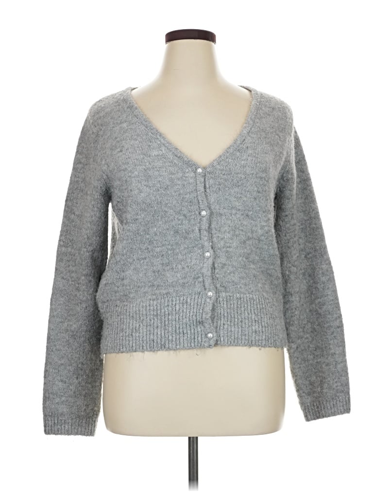 Pre-owned Old Navy Cardigan Sweater In Gray