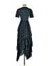 A.L.C. 100% Silk Paisley Blue Casual Dress Size 0 - photo 2