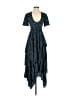 A.L.C. 100% Silk Paisley Blue Casual Dress Size 0 - photo 1