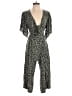 En Elly 100% Rayon Animal Print Gray Jumpsuit Size S - photo 1