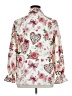 Unbranded Hearts Ivory Long Sleeve Blouse Size XL - photo 2