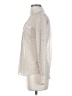 Express 100% Polyester Polka Dots Ivory Long Sleeve Blouse Size XS - photo 5