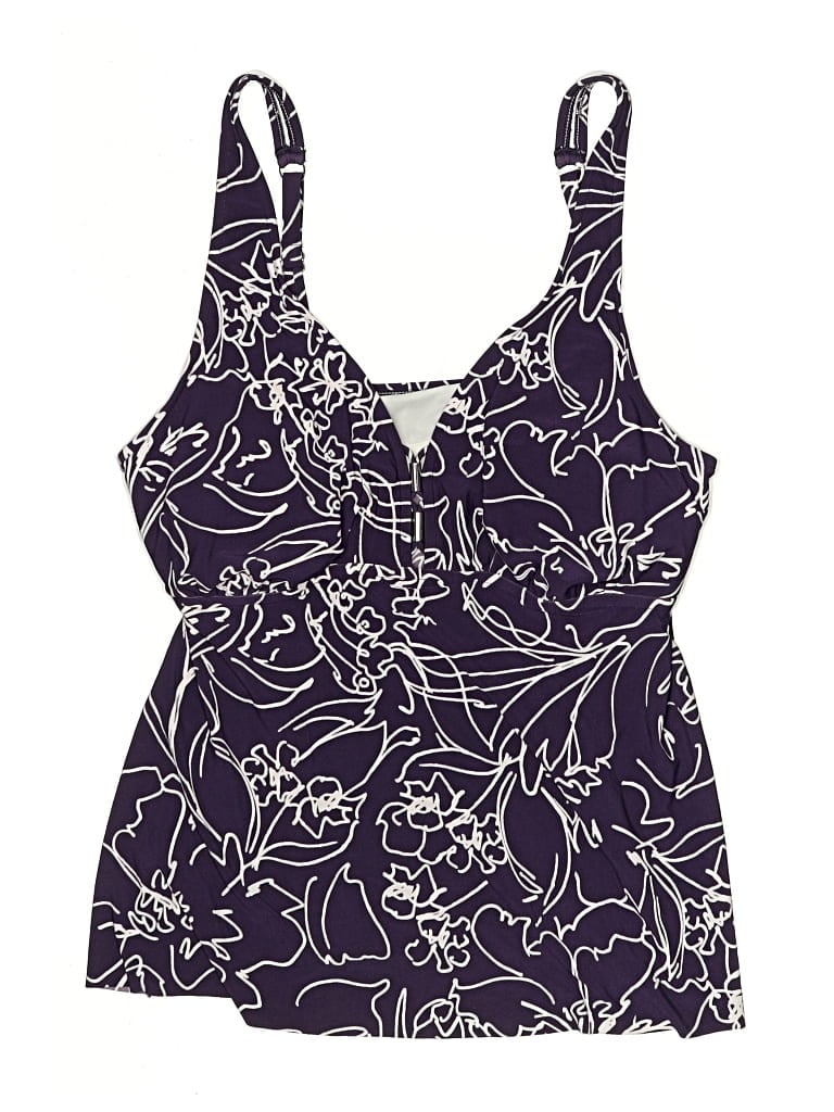 Pre-owned Aqua Green One Piece Swimsuit In Purple