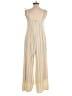 Sancia 100% Rayon Stripes Tan Jumpsuit Size S - photo 2
