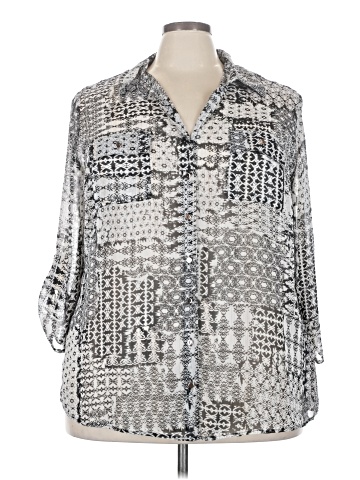Sara Michelle 3/4 Sleeve Blouse (view 1)