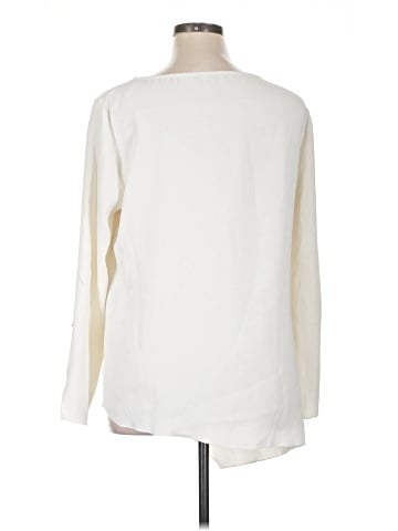 Joan Vass Long Sleeve Blouse (view 2)