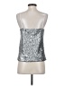 David Lerner 100% Polyester Silver Sleeveless Top Size S - photo 2