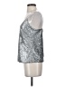 David Lerner 100% Polyester Silver Sleeveless Top Size S - photo 5