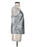 David Lerner 100% Polyester Silver Sleeveless Top Size S - photo 4