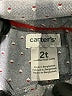 Carter's 100% Cotton Chevron-herringbone Blue Long Sleeve Button-Down Shirt Size 2T - photo 3