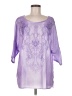 Unbranded Purple 3/4 Sleeve Blouse Size M - photo 1