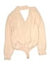 Unbranded 100% Polyester Tan Long Sleeve Blouse Size L - photo 2