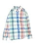 Crewcuts 100% Cotton Color Block Blue Long Sleeve Button-Down Shirt Size 8 - photo 1